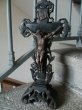 画像1: 仏蘭西アンティーク***ナポレオンIII様式　木彫りの十字架を背負うキリスト (1)