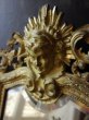 画像2: 西洋骨董屋　フランスアンティーク　１９世紀　ナポレオンIII世期　太陽神　ブロンズミラー (2)