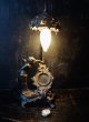 画像1: 西洋骨董屋　フランスアンティーク　エンジェル卓上ランプ　懐中時計スタンド (1)