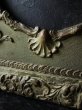 画像9: 西洋骨董屋　フランスアンティーク　１９世紀　漆喰レリーフ　オーバル額　オリーブ＆ゴールド (9)