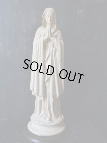 画像1: 西洋骨董屋　フランスアンティーク　装飾漆喰　聖母マリア像　作家サイン入り (1)