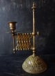画像3: 西洋アンティーク　フランス　１９世紀　伸縮式の教会燭台　キャンドルホルダー　真鍮　／照明器具　燭台ランタン　オイルランプ (3)