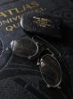 画像2: 西洋アンティーク　フランス・フィンチ眼鏡・折り畳み式・革ケース (2)