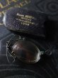 画像1: 西洋アンティーク　フランス・フィンチ眼鏡・折り畳み式・革ケース (1)