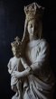 画像3: 西洋アンティーク　フランス　１９世紀　ユリの冠の聖母子像　石膏 (3)
