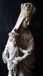 画像13: 西洋アンティーク　フランス　１９世紀　ユリの冠の聖母子像　石膏 (13)