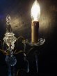 画像6: 西洋ビンテージ　フランス　テーブル２灯シャンデリア・燭台ランプ・クリスタルドロップ・照明器具　 (6)