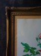 画像3: 西洋アンティーク　フランス　薔薇の絵　水彩・ガッシュ・サイン　アート＆オブジェ　平面 (3)