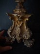 画像5: 西洋フランスアンティーク　１８世紀後期　教会の木彫　燭台　金泥　宗教オブジェ　／プレステージ (5)