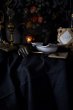 画像1: 西洋アンティーク　フレンチリネン　ダマスク織り　モノグラム　テーブルナプキン／室内装飾品　テーブルクロス (1)