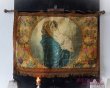 画像1: 西洋アンティーク　フランス　聖母子　タペストリー壁掛け　布　／アート＆オブジェ (1)