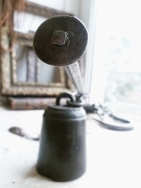 西洋骨董屋 Belle Epoque 西洋アンティーク 19世紀 アイアン 天秤棒秤,機械・道具類 -秤・温度計等の計器 (2)