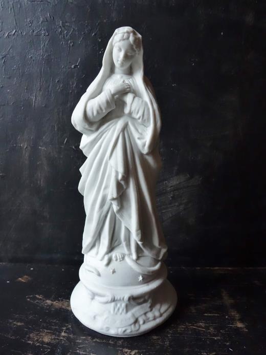 西洋骨董屋 フランスアンティーク亭ベルエポック １９世紀 ビスクの聖母マリア像