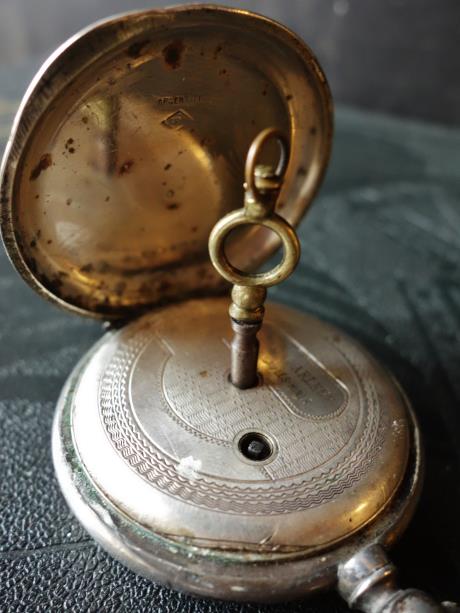 西洋骨董屋 フランスアンティーク亭ベルエポック １９世紀 銀の懐中