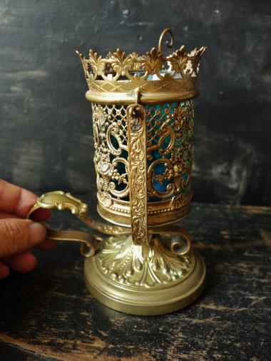 西洋骨董屋ベルエポック フランスアンティーク １９世紀 ミサ用燭台 