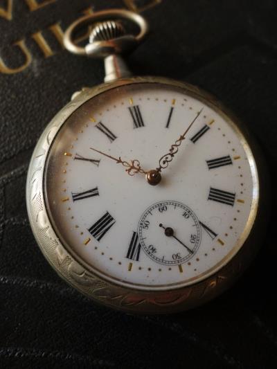 西洋骨董屋ベルエポック フランスアンティーク ローマ数字 懐中時計