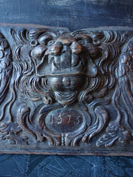 西洋骨董屋ベルエポック フランスアンティーク １７世紀 木彫レリーフ 葡萄