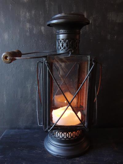西洋骨董屋 フランスアンティーク １９世紀 蠟燭ランタン 手提げランプ