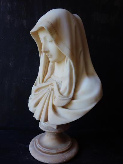 フランスアンティーク 特大サイズ 繊細・精巧なメダイヨン 聖母マリア