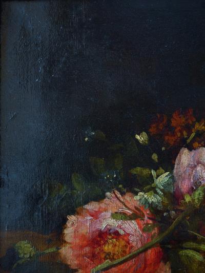 西洋アンティーク フランス１９世紀絵画 ブーケ 静物画 花の絵 アート オブジェ