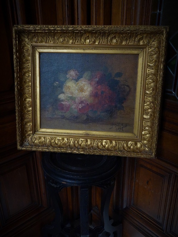 油彩 絵画 油絵 西洋画 19世紀 20世紀 肖像画 犬/スピッツ フランス 
