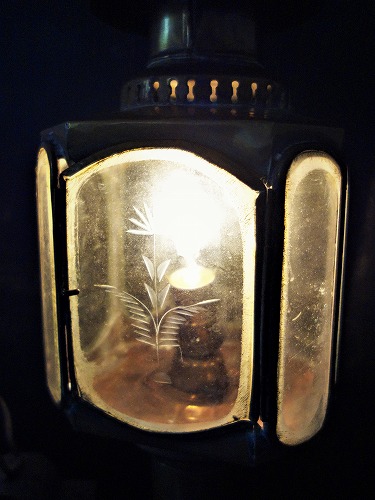 西洋アンティーク 19世紀 馬車コーチのランタン 真鍮ランプ ／照明器具 